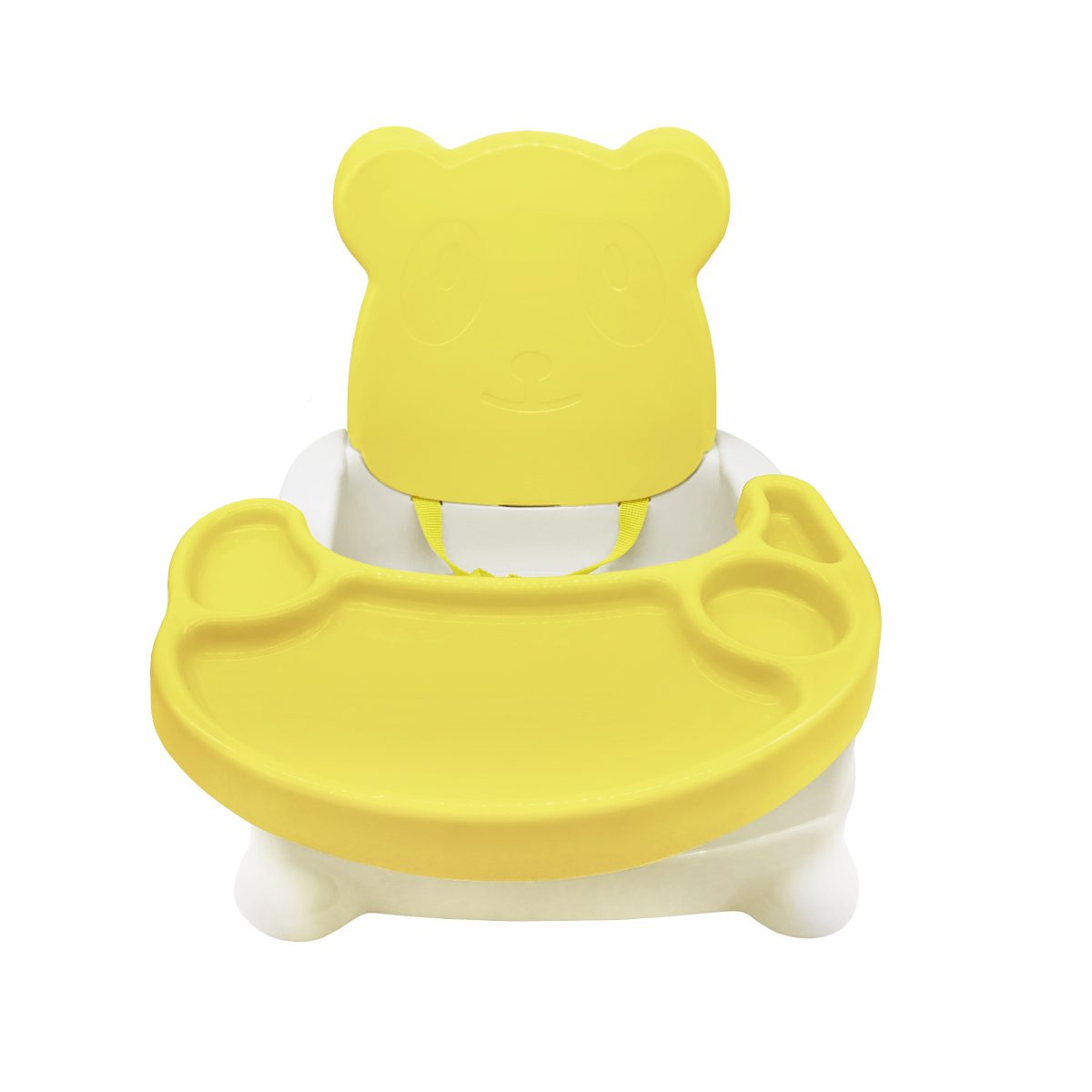 cadeirinha-bebe-amarelo-01 Cadeira de Alimentação Ursinho com Bandeja Removível - Imagem 1