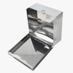 Toalheiro Quadra INOX Polido Interfolhas - Imagem 2