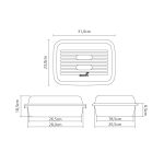 CUBA PLASTICA PARA IMERSAO DE INSTRUMENTAIS BIOVIS - Imagem 4