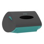 PAPER POP DISPENSER PLASTICO PARA PAPEL TOALHA INTERFOLHAS PAREDE OU BANCADA VERDE/GRAFITE - Imagem 2