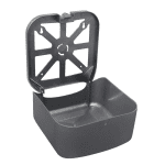 TOALHEIRO HIGIA GRAFITE  – DISPENSER PLASTICO DE PAREDE PARA PAPEL TOALHA INTERFOLHAS - Imagem 2