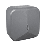 TOALHEIRO HIGIA GRAFITE  – DISPENSER PLASTICO DE PAREDE PARA PAPEL TOALHA INTERFOLHAS