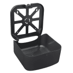 TOALHEIRO HIGIA PRETO– DISPENSER PLASTICO DE PAREDE PARA PAPEL TOALHA INTERFOLHAS - Imagem 3