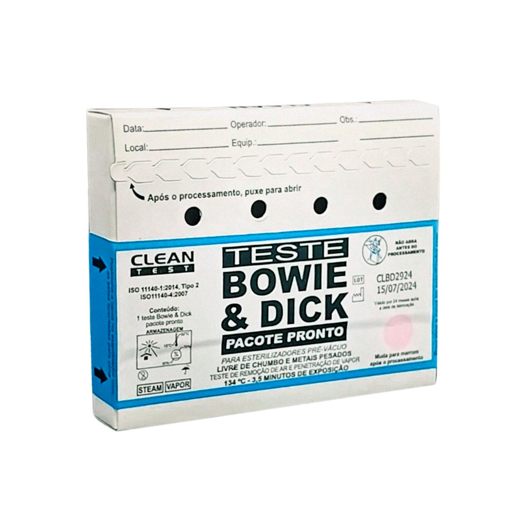 BOWIEDICK-01 Indicador Químico Bowie & Dick CLEAN UP - Imagem 1
