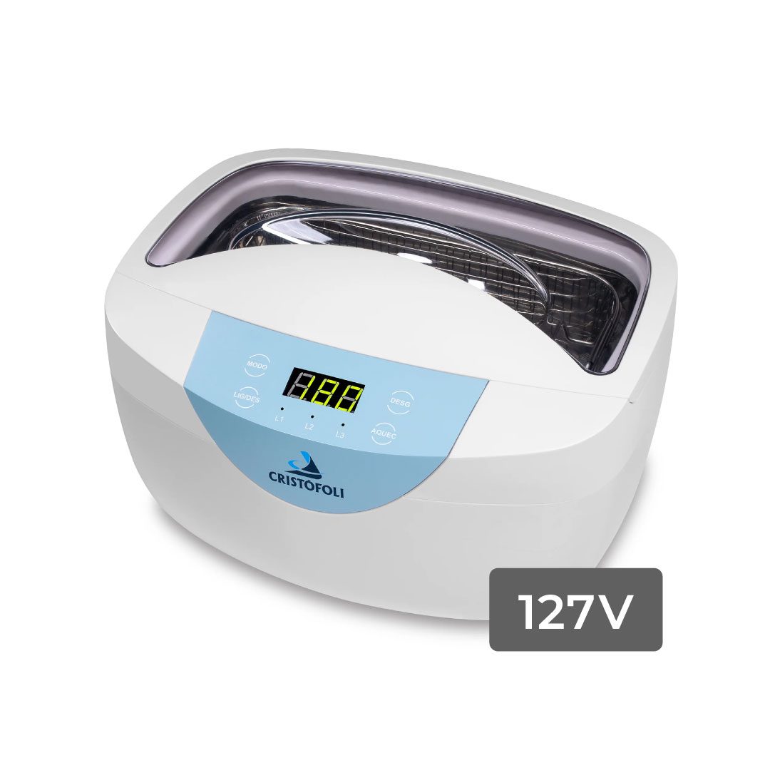 LAVADORA-ULTRASSONICA-127-01 Lavadora Ultrassônica Cristófoli 2,5L - 127V - Imagem 1