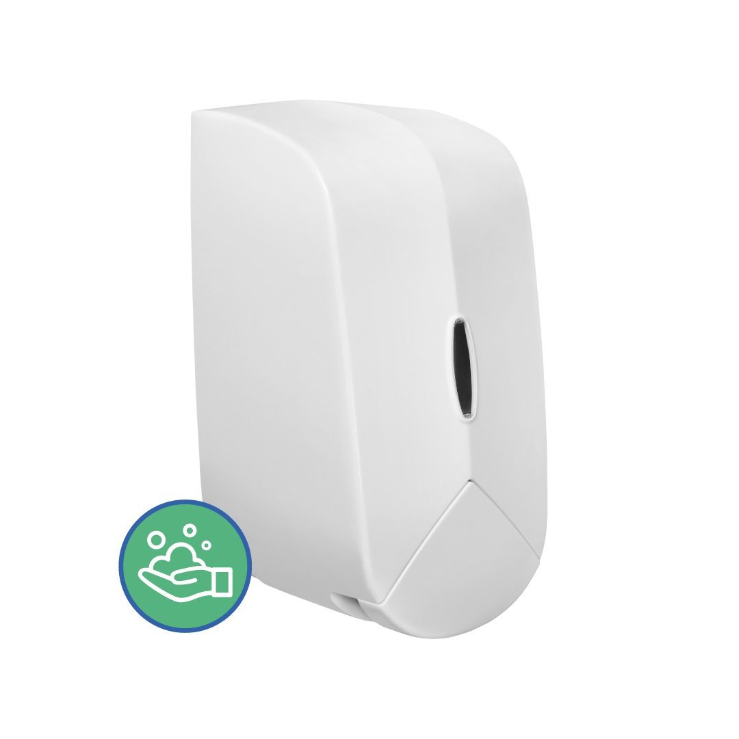 saboneteira-higia-branca-espuma-main Saboneteira Hígia para sabonete em espuma - Branca - Imagem 1