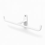 Papeleira Dupla Inox Branco - MOD.1