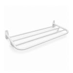 Porta Toalha Linha Inox Branco