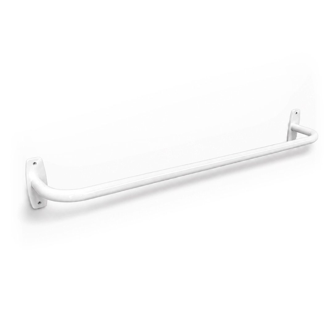 Porta Toalha Branca MOD03 01 Porta Toalhas Basic Branco - Imagem 1