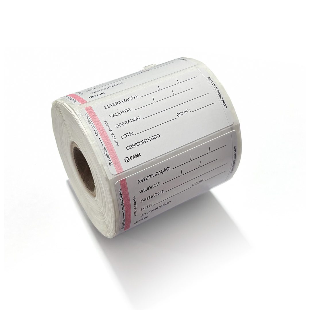 ETIQUETA-DUPLEX-70X35MM-FAMI-01 Etiqueta para Esterilização Duplex FAMI 35x70mm - Imagem 1